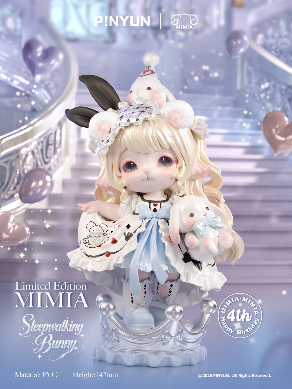 Mimia Sleepy Bunny 4th Birthday Figure Limited Edlition