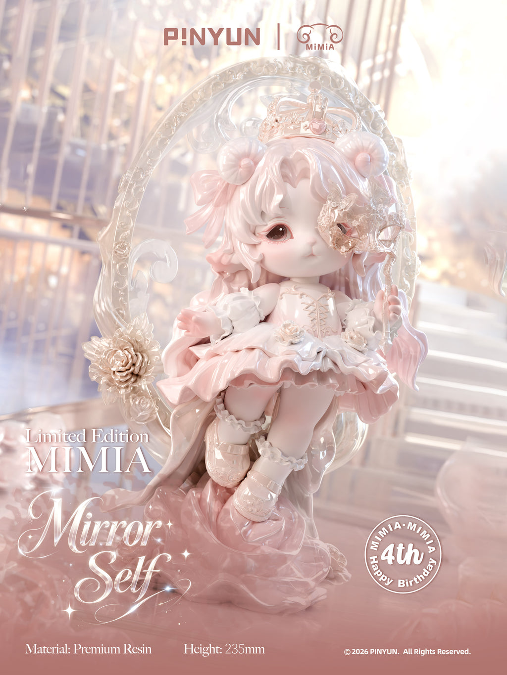 Mimia Mirror Self 100% 4th Birthday Figure Limited Edlition